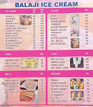 Balaji Ice Cream menu 2