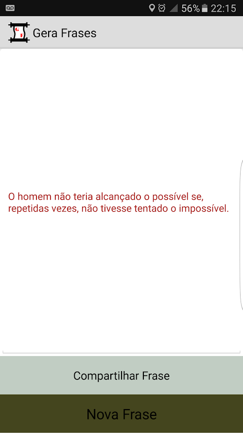 Android application Gera Frases screenshort