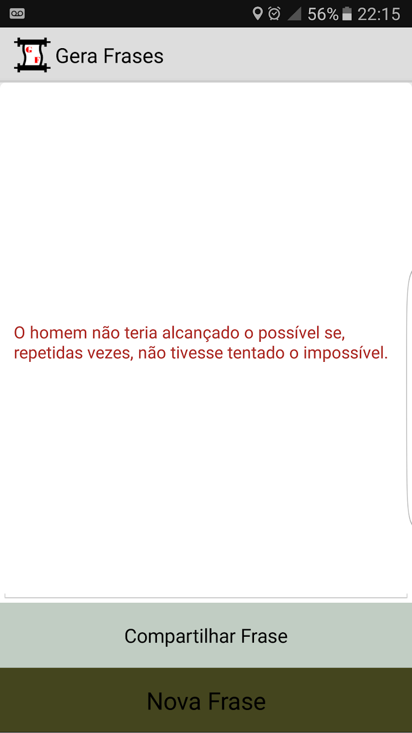 Gera Frases Screen 1