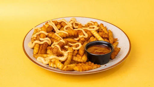 Cheesy Crinkle Fries