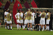 Drinks break during the Absa Premiership match between Stellenbosch FC and AmaZulu FC at ABSA Tuks Stadium on September 02, 2020 in Pretoria, South Africa. 