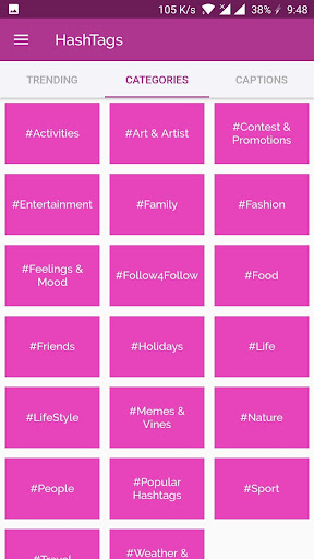 Insta Hashtags and Captions