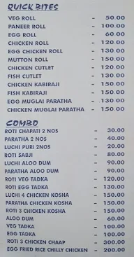 Bengali Fun Foods menu 3