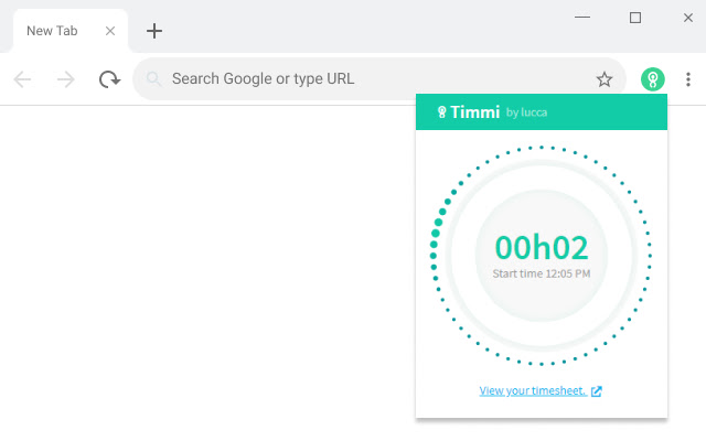 Timmi Timer chrome extension