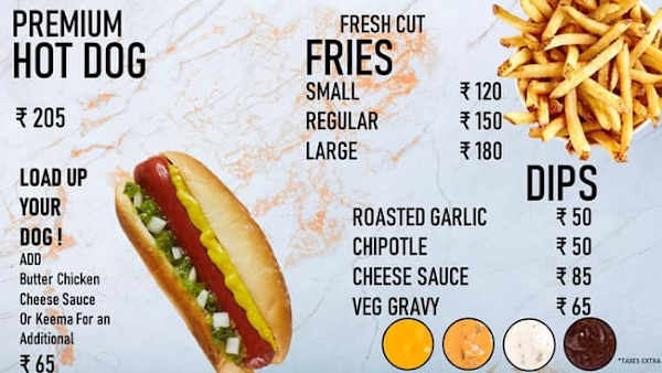 New York Fries menu 