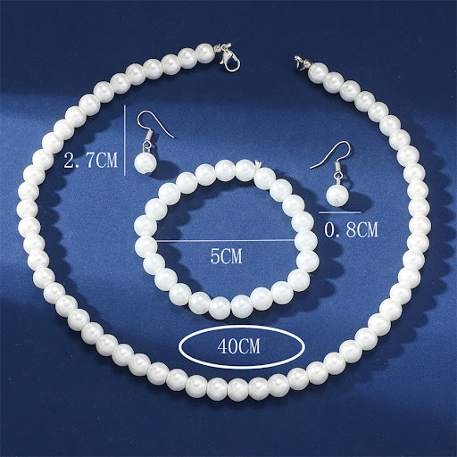 Title 6, Pearl Jewelry Clavicle Choker Suit, a sophistic...