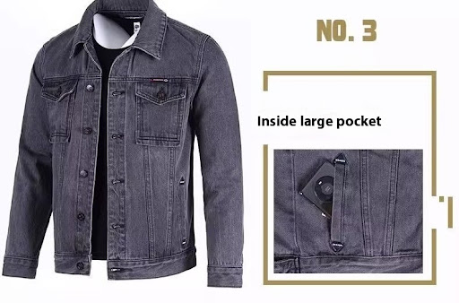 Title 8, Mens Loose-fitting Workwear Jacket with Lapel ...