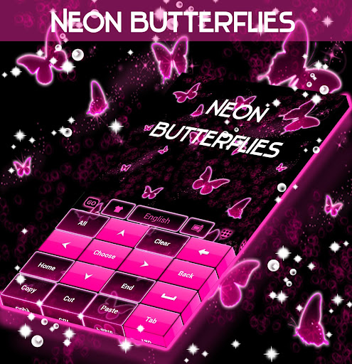 免費下載個人化APP|Neon Butterflies Keyboard app開箱文|APP開箱王