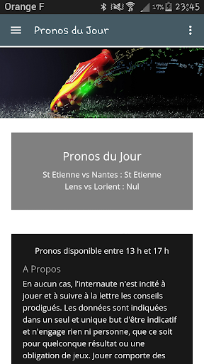 Pronos match