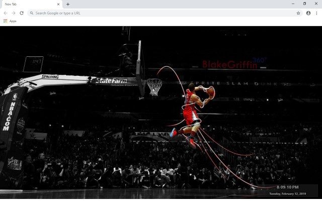 Blake Griffin NBA New Tab Theme