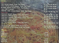 Momo Shack menu 1