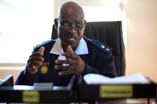 ON THE BEAT: The new station commander at Gonubie police station Lieutenant-Colonel Tolisile Mdyogolo Picture: MARK ANDREWS