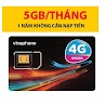 Sim 4G Vinaphone D500 Trọn Gói 1 Năm Không Cần Nạp Tiền .Mua Về Dùng Ngay