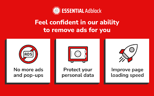 Essential Adblocker - Ad-free experience!