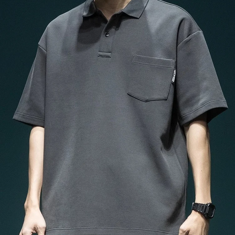 Camiseta retro holgada de manga corta para hombre de talla grande, estilo casual y cómodo, perfecta para el verano.