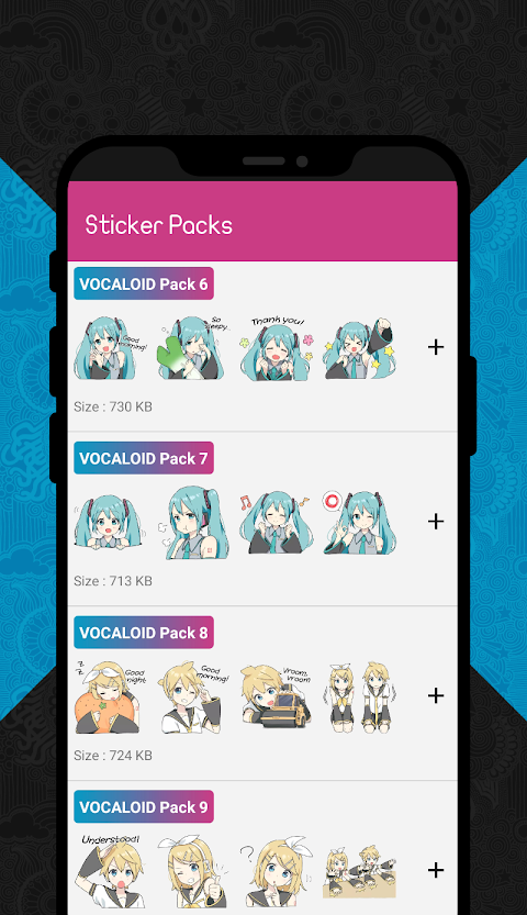 Hatsune Stickers for WhatsApp (WAStickerApps)のおすすめ画像1