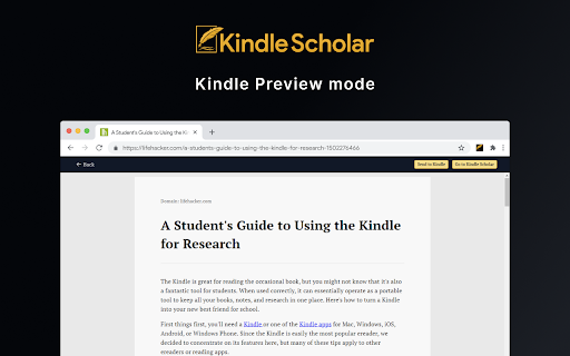 Kindle Scholar