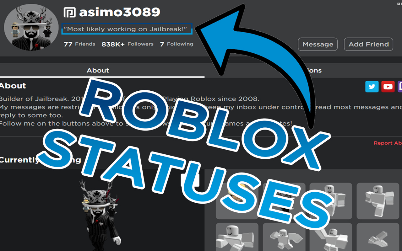 Roblox Show Status Preview image 0