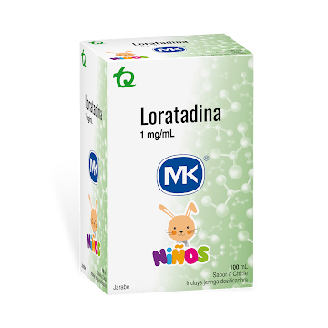 Loratadina 1 mg Jarabe Niños MK Frasco x 100 ml  