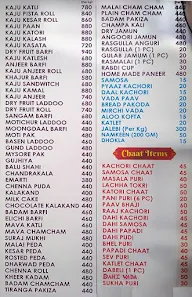 Gayatri Sweets menu 2