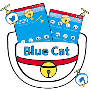 Cartoon Blue Cat Theme  Icon