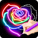 Learn To Draw Glow Flower 1.0.1 APK تنزيل