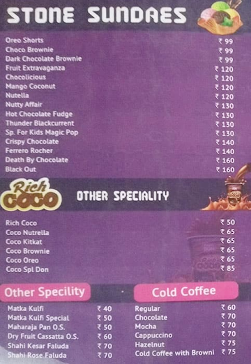 Dairy Don menu 