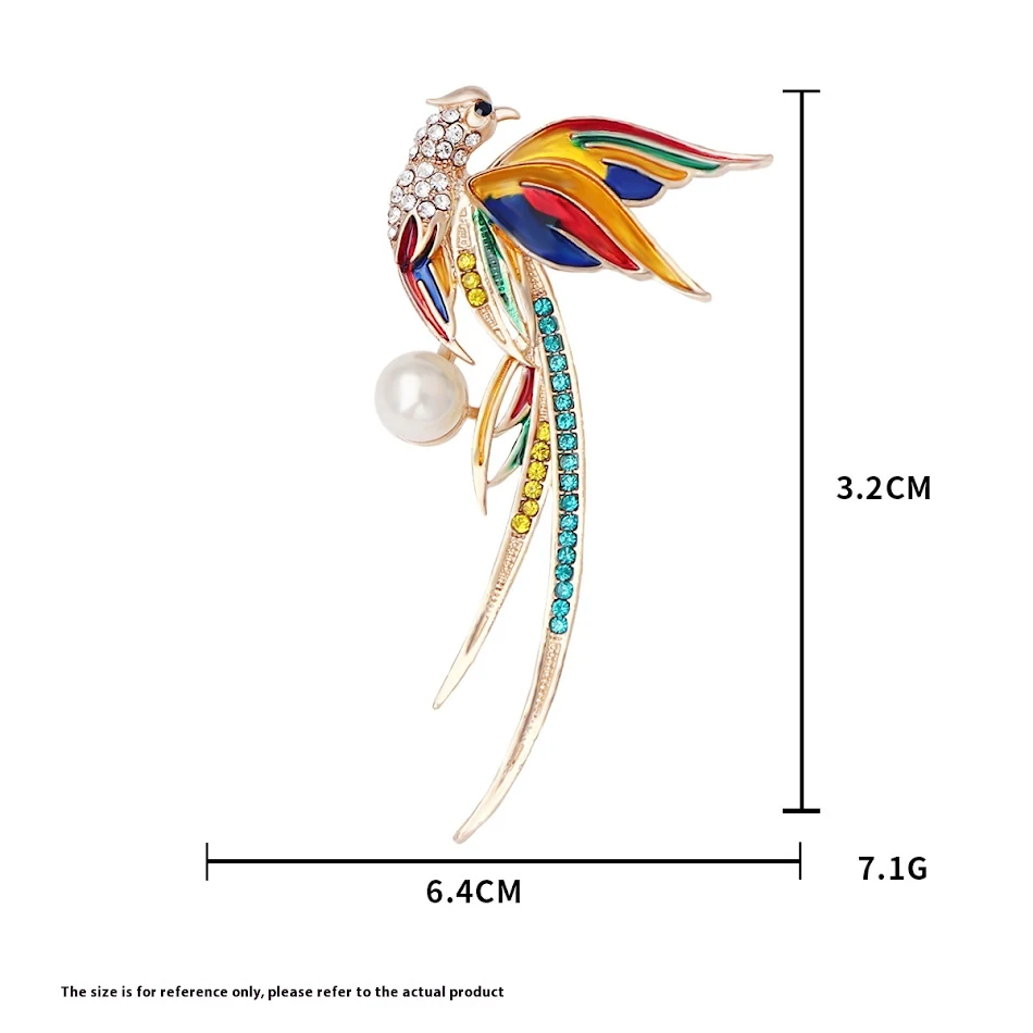 Broche Épingle Huile Colibri Phénix Paon Accessoires Vêtements Un bijou unique pour sublimer vos tenues avec élégance et originalité