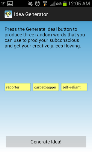 Random Idea Generator