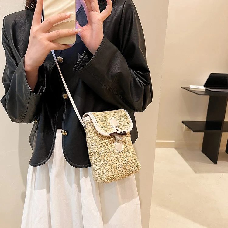 Title 2, Bolsa transversal feminina casual simples de pa...