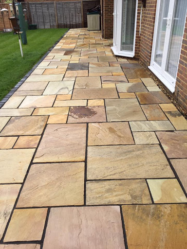 Patio clean sandstone