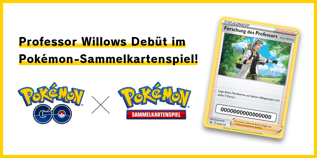 Professor Willows Debüt im Pokémon-Sammelkartenspiel!