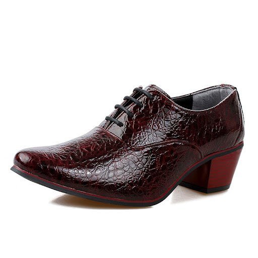 Title 7, British Fashion Shoes Men with Raised Pointy Ti...