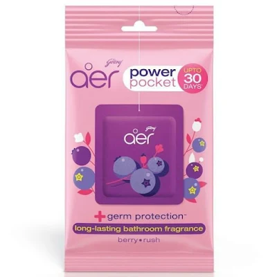 Godrej Air Godrej Aer Power Pocket Berry Rush Bathroom Fragrance - 10 gm