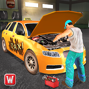 Taxi Car Mechanic Workshop 3D  Icon