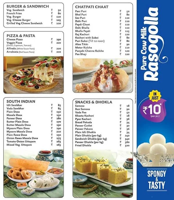 Bikanervala menu 