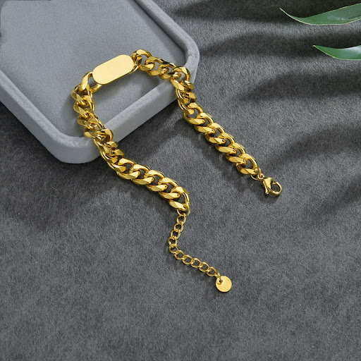 Title 3, Oval Mens Engraved Bracelet DIY Personality Cr...