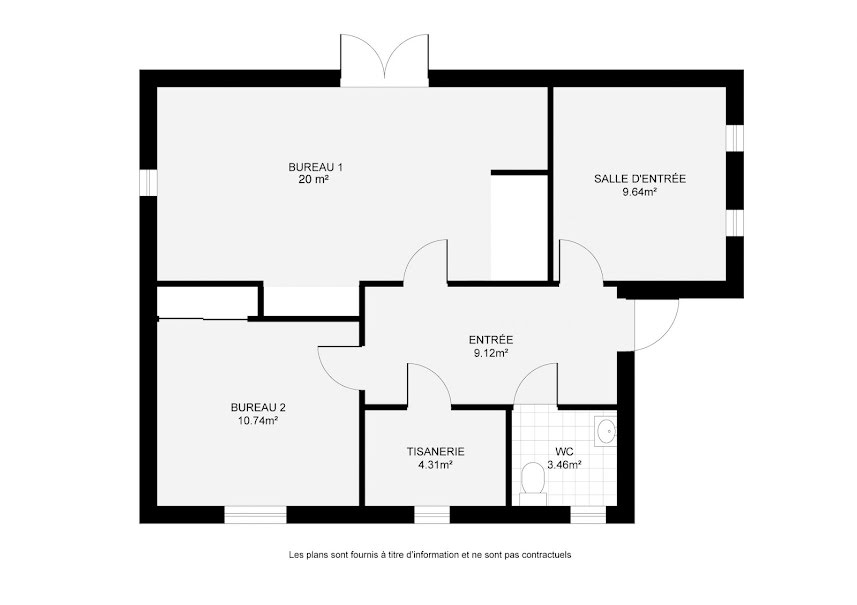 Vente locaux professionnels  61 m² à Lignières-Sonneville (16130), 107 400 €