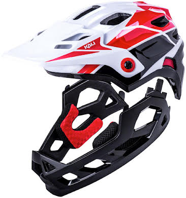 Kali Protectives Maya Full Face Child Helmet - White/Red/Black - One Size alternate image 0