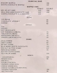 The Waffle Shop menu 2