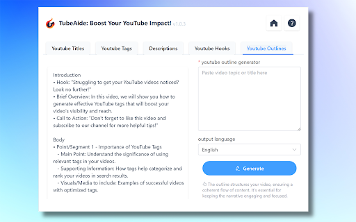 Free AI Youtube Video Tags Generator TubeAide