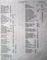 L'auberge Cafe menu 1
