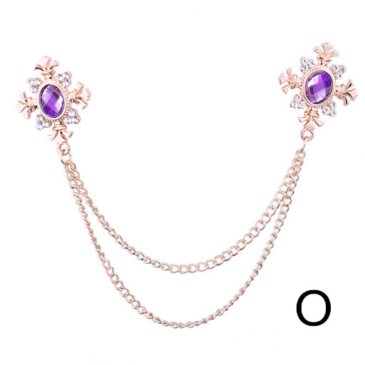 Title 16, Fringed Rhinestone Cross Collar Chain Accessori...