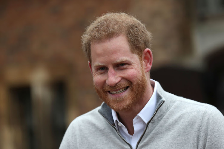 Prince Harry announces the birth of his son at Windsor Castle on May 6 2019.