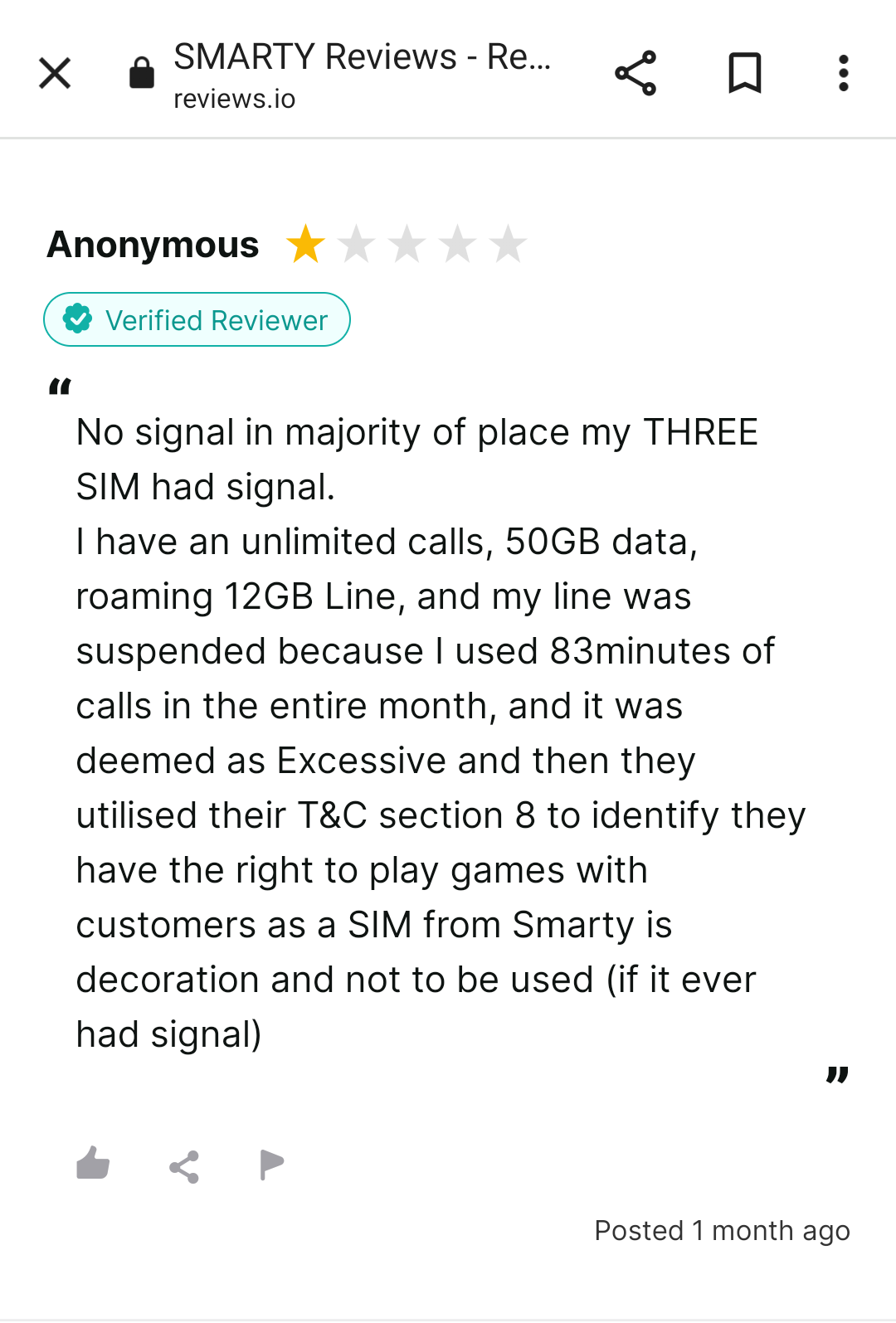 Smarty mobile  Phone Service Reviews On The Review.io Site