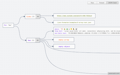 JSON Crack Formatter