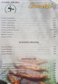 Ronaldo's menu 2