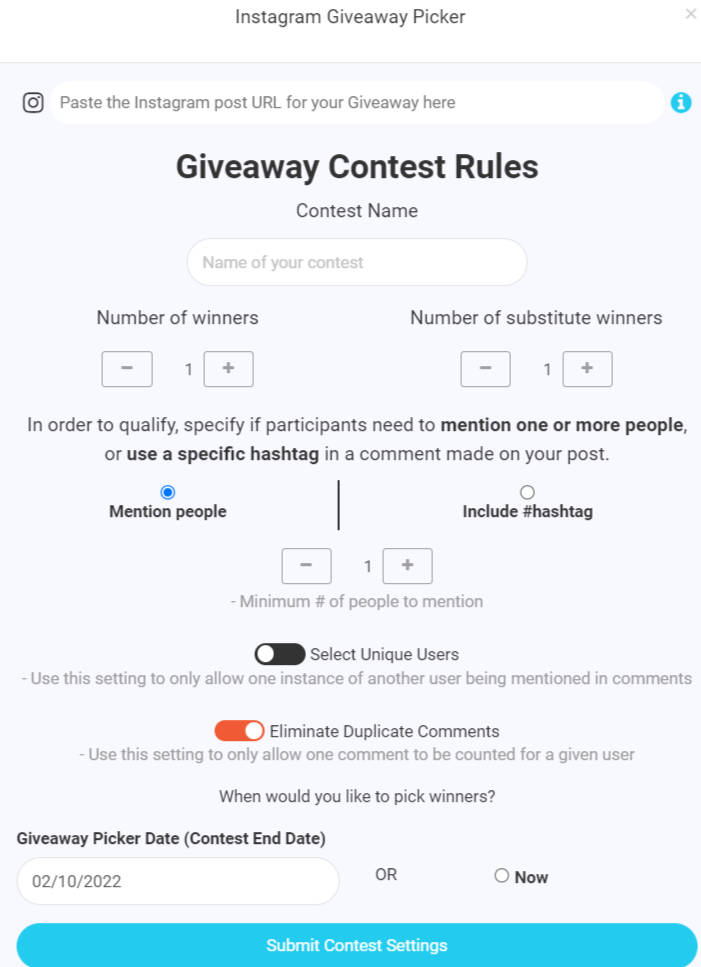 Instagram Giveaway Picker - AiGrow