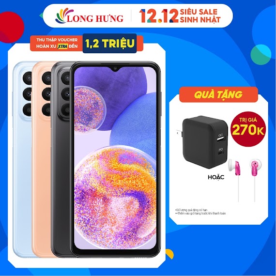 [Mã Elmall31 Giảm 5% Đơn 3Tr] Điện Thoại Samsung Galaxy A23 (4Gb/128Gb) - Hàng Chính Hãng