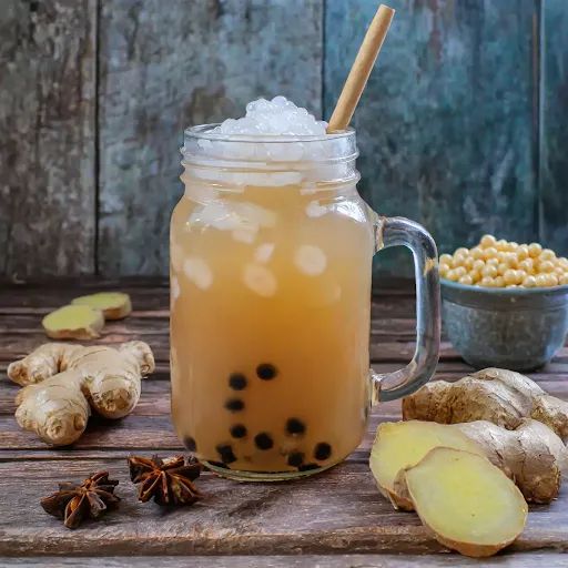 Ginger Bubble Tea [450 Ml, Mason Jar]